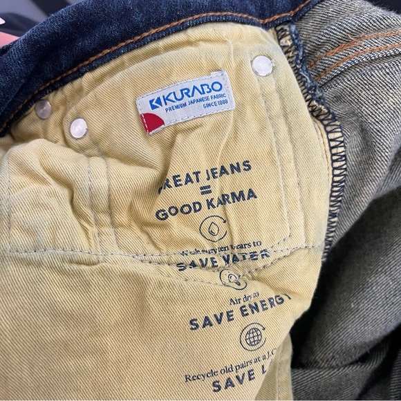 J Crew Jeans Men 32x32 Straight Slim Blue Denim Kurabo Cotton Dark Wash - Picture 9 of 10